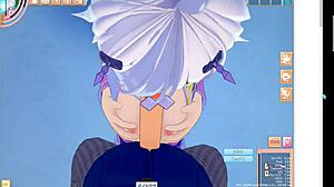 koikatsu mahjong soul in 3d anime style