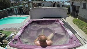 Watch Dayanara in the hot tub POV scene