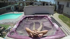 Watch Dayanara in the hot tub POV scene