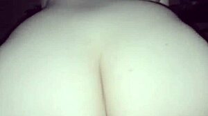 Amateur rides to creampie in homemade scene