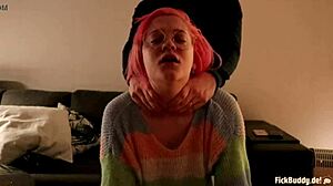 Beautiful doggystyle scene with girlfriend in European setting