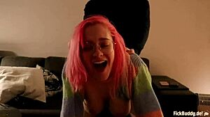 Beautiful doggystyle scene with girlfriend in European setting