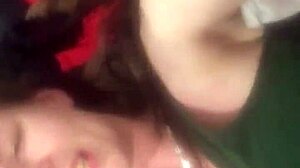 Milf choking on deepthroat pov