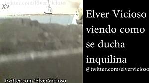 peek at naked latina in shower!