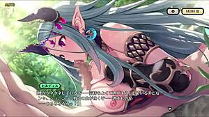 Busty Fantasy Burst Hildis with Cumshot!