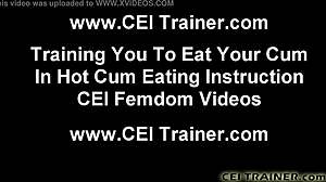 you will eat your own seed for me cei, femdom masturbation