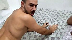 three buddies from the bar took turns on neighbor’s tanned ass