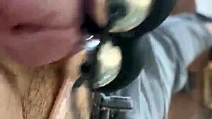 i'm jerking my little dick with this penile masturbator 😏