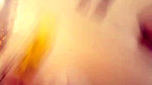 this blonde milf with green eyes has such a nice ass, check her out