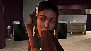 Hey, check out this interracial 3some game in 3d