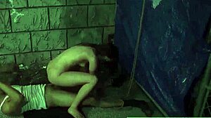 anya olsen bound in rough outdoor bdsm with lady lace