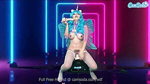 asian marica hase rides sybian with big tits bouncing to wild climax.