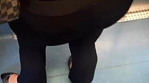 this blonde milf with green eyes has such a nice ass, check her out