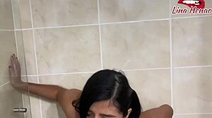 Columbian babe Lina Henao caught Masturbating by her father in law