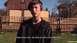 Czech Twink FUCKED Hard in POV for Cash