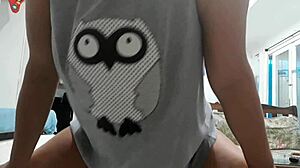 Latina blonde gets excited and inserts hairdryer into pussy in POV fetish