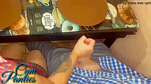 dude, i gave my friend a handjob in a cafe... so risky!