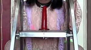 crossdresser treats your cock with ass to mouth