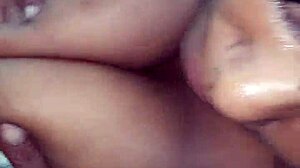 Mature Ebony Car Titfuck with Black Hardcore Action!