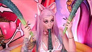 Vay be, tentacle'larla solo mastürbasyon inanılmaz vahşi geliyor!