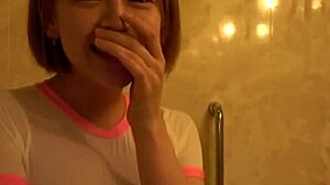 First Raw Experience for Curious Japanese Teen with Older Boyfriend in Hotel