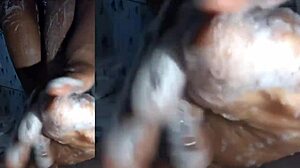 Cyndy blackslave washes feet closeup