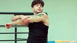 Hairy Stud Gets Barebacked Anal