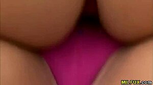 Milf lesbian kisses and licks young girl's tight pussy