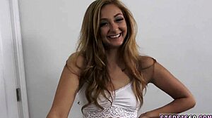 Redhead Teen in Heels Gagged for Family Competition