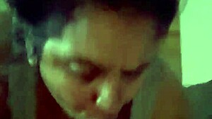 Veronica latina milf back swallowing bbc on sofa, so horny