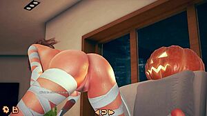 Anna Plays Trick Or Treat In A Fun Halloween Game