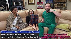 GirlsGoneGyno에서 Aria Nicole의 요도가 Tampa 의사에 의해 카테터 삽입, 불임 수술 중