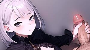 Gadis Anime Ngocok Kontol Besar dalam Tampilan POV.