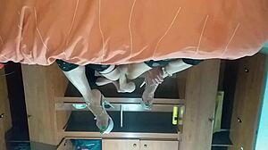 Latina Trans Takes New Toy's Ass Completely