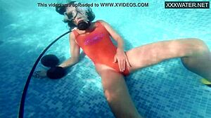 Hottest Amelie Bruna Underwater Masturbation in Pool
