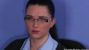 Flirty Idol Swallows Every Drop of Cum Load on Her FACE