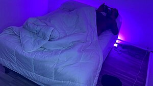 Stepmom Shares Bed and Fucks Stepson Behind Scenes