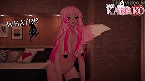 Strip and dance while you fuck my big catgirl tits! Can you cover them in cum? 😏