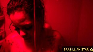 gostosa with big tits and ass craves monster cock in bath!