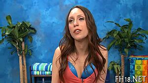 Eighteen Beauties Receive Sensual Massages In This Session.