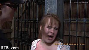 the pretty babe receives a facial castigation in this scene