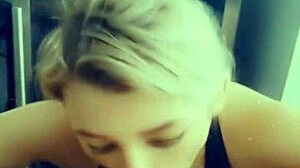 gagging on bbc mornin' head, damn petite blonde teen!