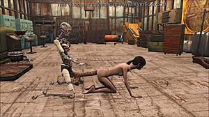 Fallout 4 Elie takes big anal with synth