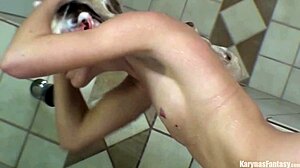 britney takes a glamorous shower, showing her skinny body