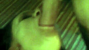 Intriguing wet cock sucking session with deep throating.