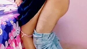 Mexican student bangs cute cleaner hard!