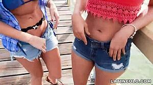 Vau! Latinalaiset Sophia Leone ja Mandy Flores julkisesti!