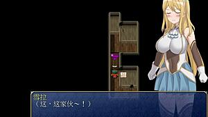 Blonde Hentai Girl Exposes Big Tits