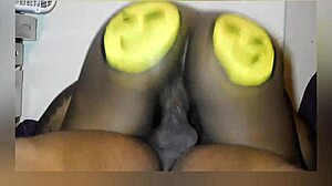 ebony cowgirl rides huge dick during lunch break