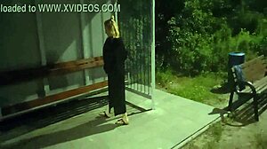 night walk turns into public striptease